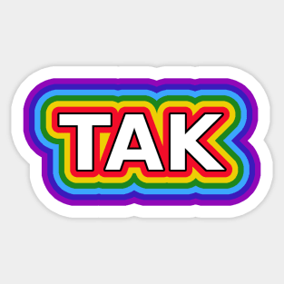 Tak Tęcza Sticker